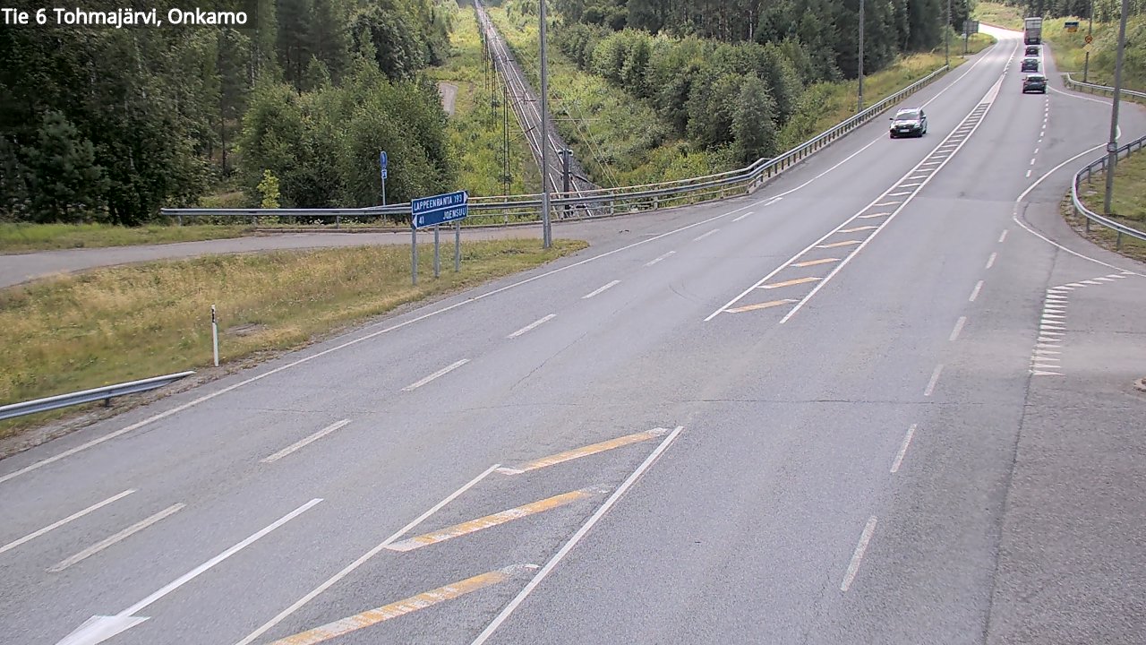 Weather Camera Image Väg 6 Tohmajärvi, Onkamo, Tohmajärvi, Pohjois-Karjala