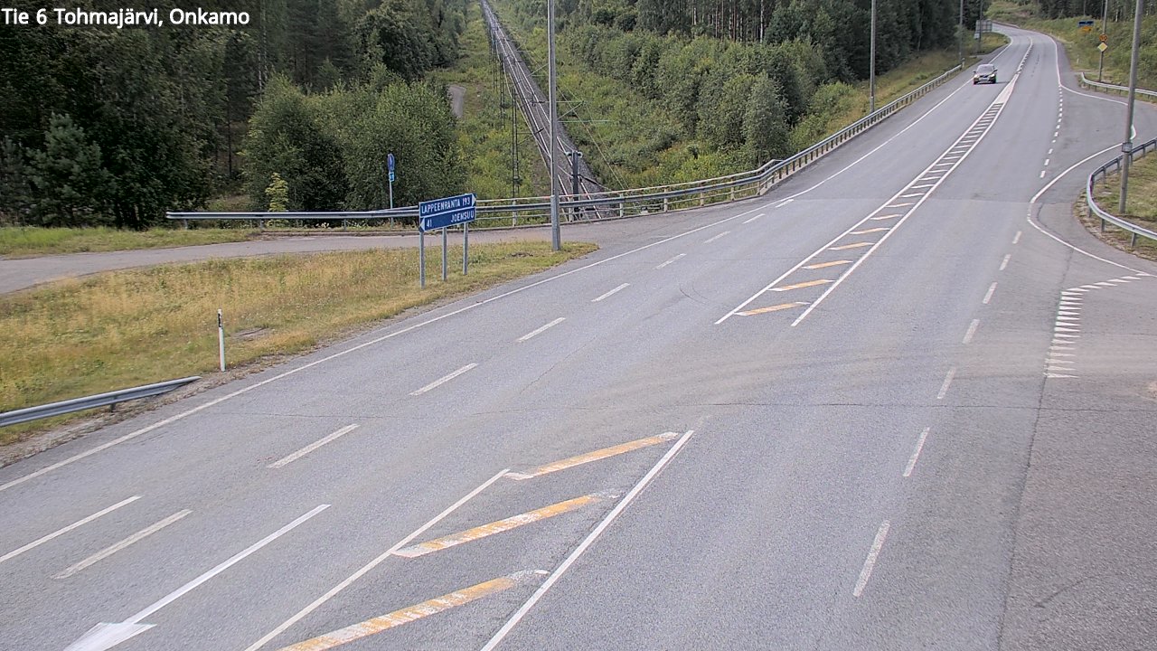 Weather Camera Image Road 6 Tohmajärvi, Onkamo, Tohmajärvi, Pohjois-Karjala