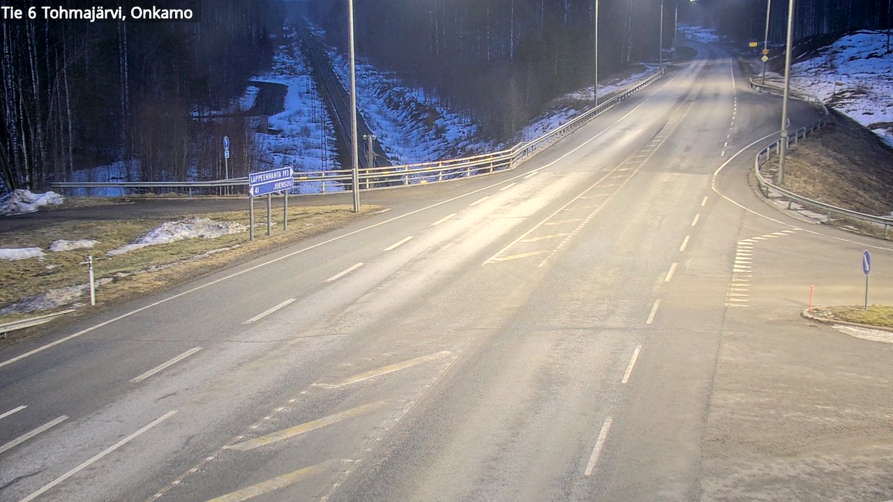 Weather Camera Image Väg 6 Tohmajärvi, Onkamo, Tohmajärvi, Pohjois-Karjala