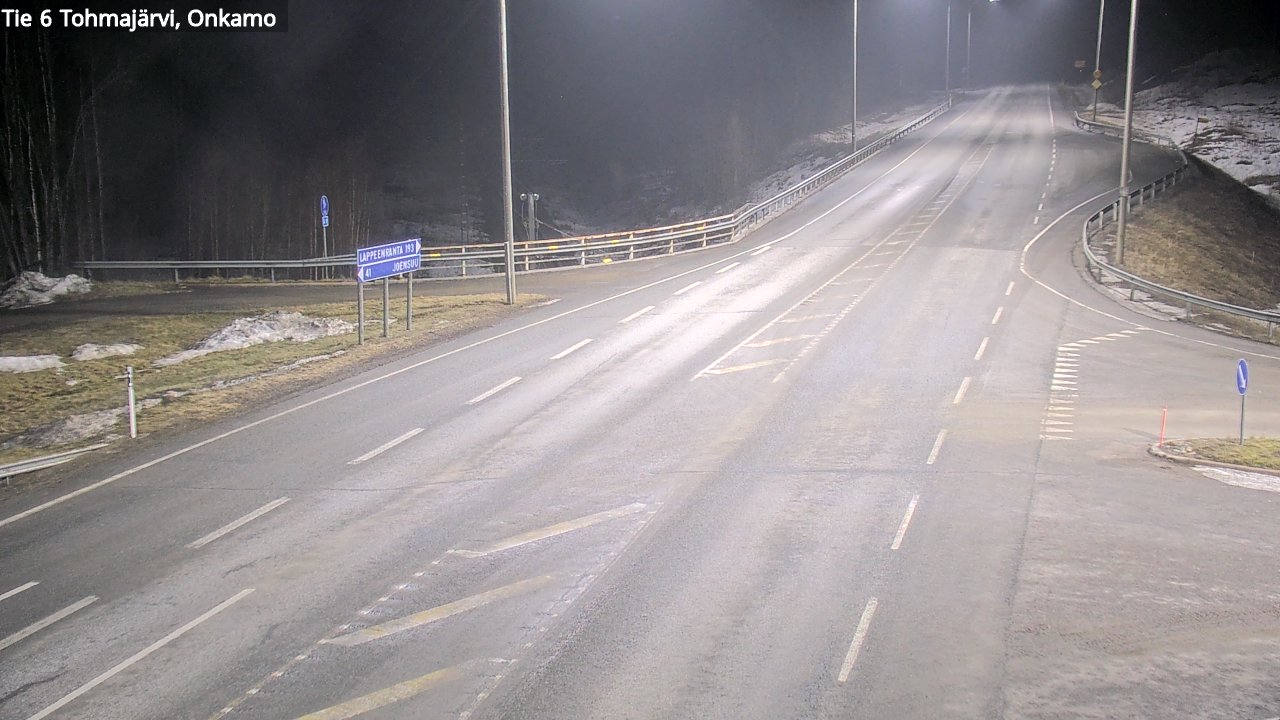 Weather Camera Image Väg 6 Tohmajärvi, Onkamo, Tohmajärvi, Pohjois-Karjala