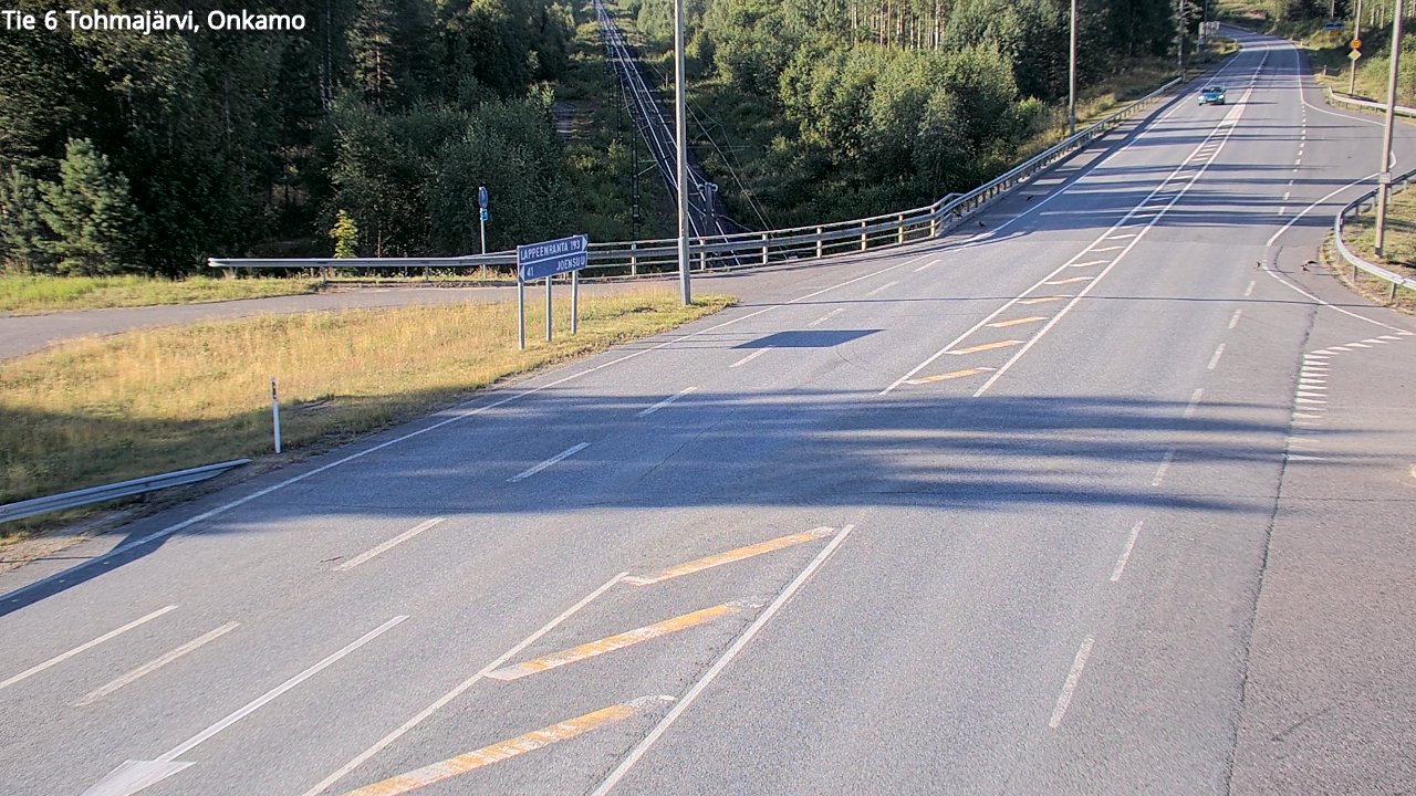 Weather Camera Image Väg 6 Tohmajärvi, Onkamo, Tohmajärvi, Pohjois-Karjala