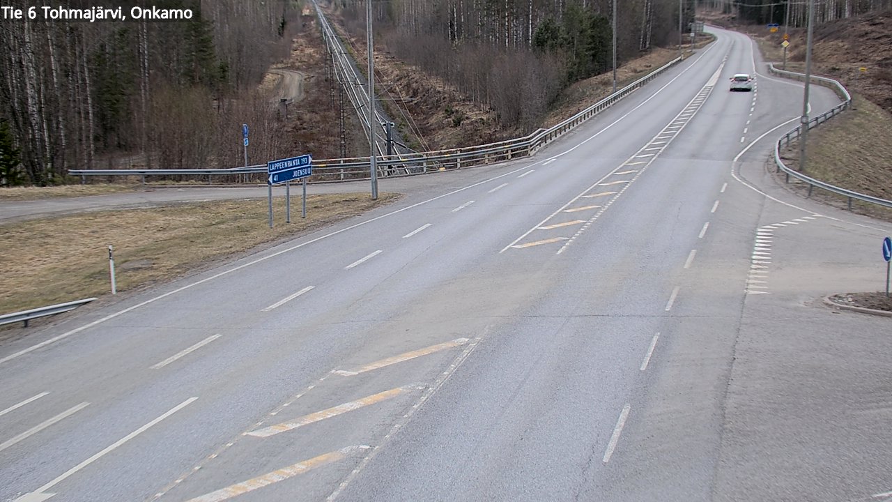 Weather Camera Image Väg 6 Tohmajärvi, Onkamo, Tohmajärvi, Pohjois-Karjala
