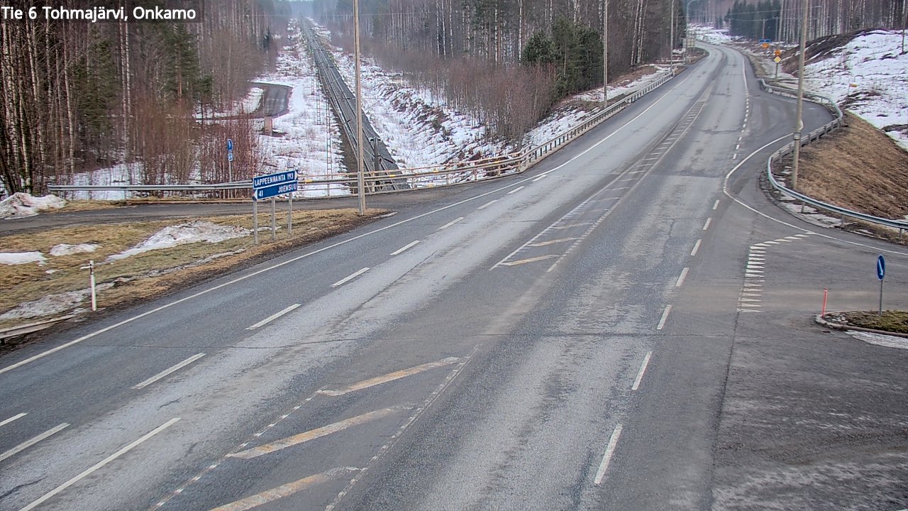 Weather Camera Image Väg 6 Tohmajärvi, Onkamo, Tohmajärvi, Pohjois-Karjala