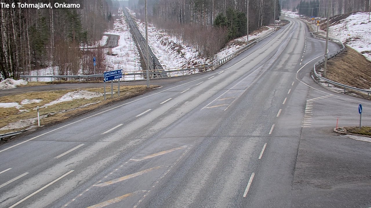 Weather Camera Image Road 6 Tohmajärvi, Onkamo, Tohmajärvi, Pohjois-Karjala