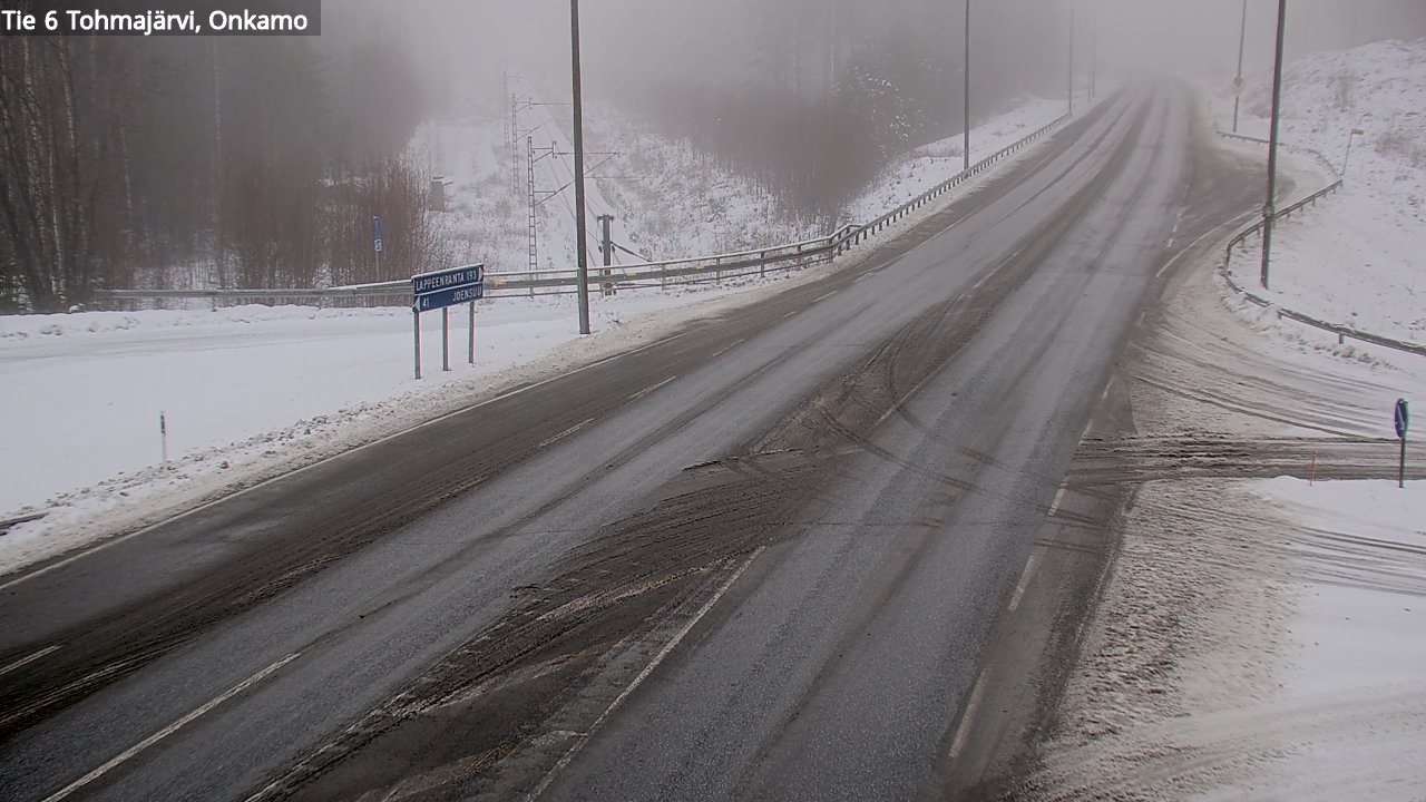 Weather Camera Image Road 6 Tohmajärvi, Onkamo, Tohmajärvi, Pohjois-Karjala