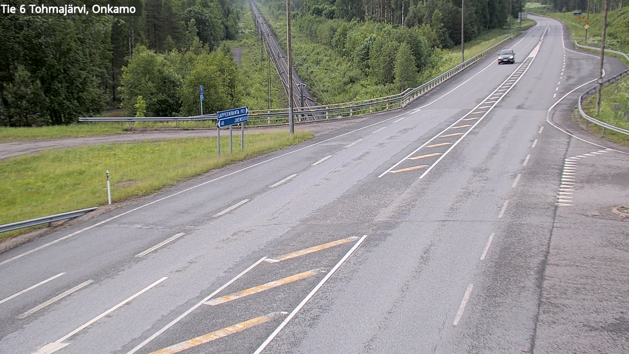 Weather Camera Image Väg 6 Tohmajärvi, Onkamo, Tohmajärvi, Pohjois-Karjala