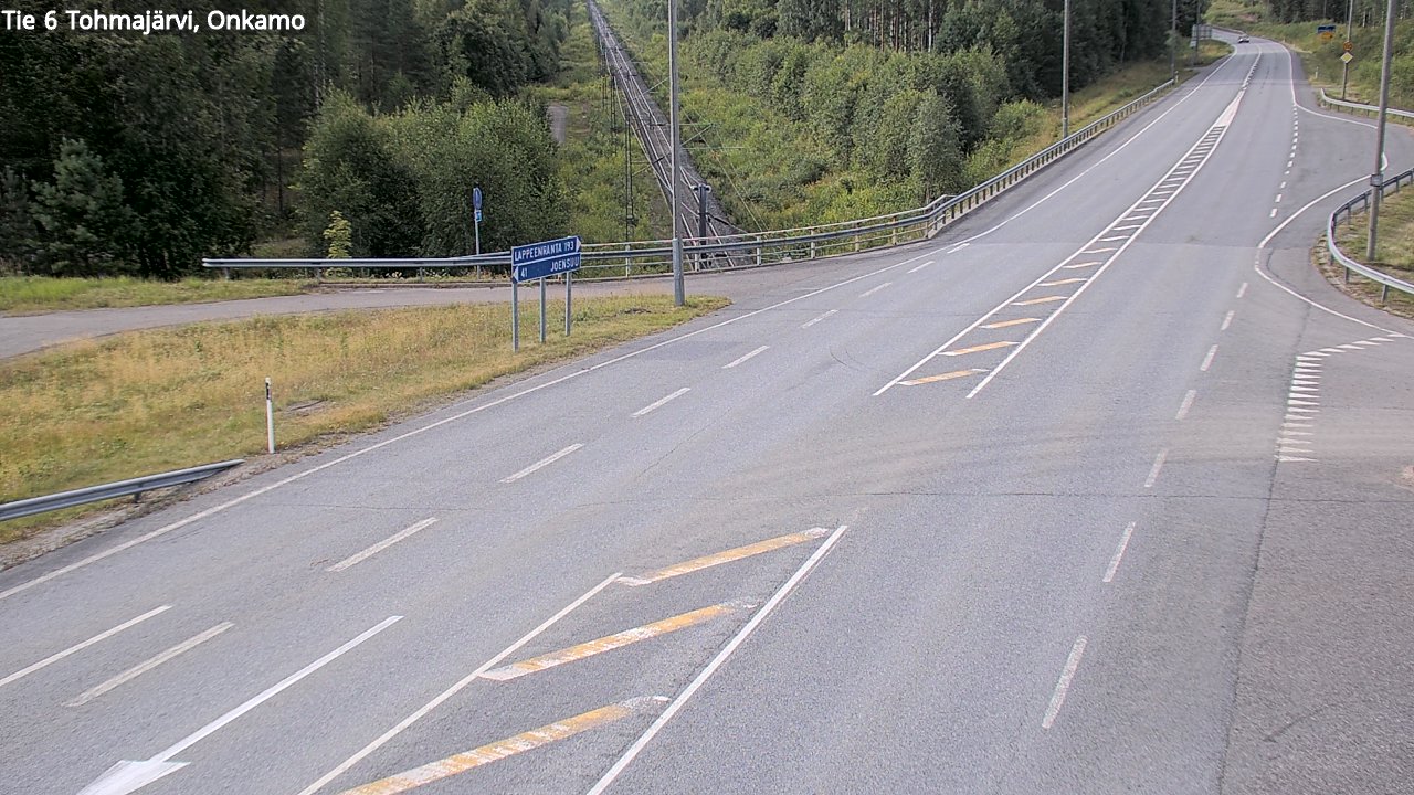 Weather Camera Image Road 6 Tohmajärvi, Onkamo, Tohmajärvi, Pohjois-Karjala