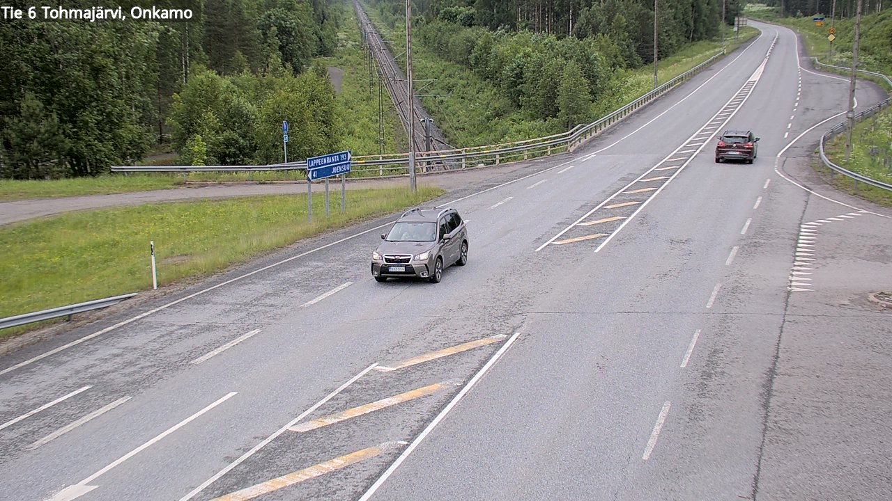 Weather Camera Image Väg 6 Tohmajärvi, Onkamo, Tohmajärvi, Pohjois-Karjala