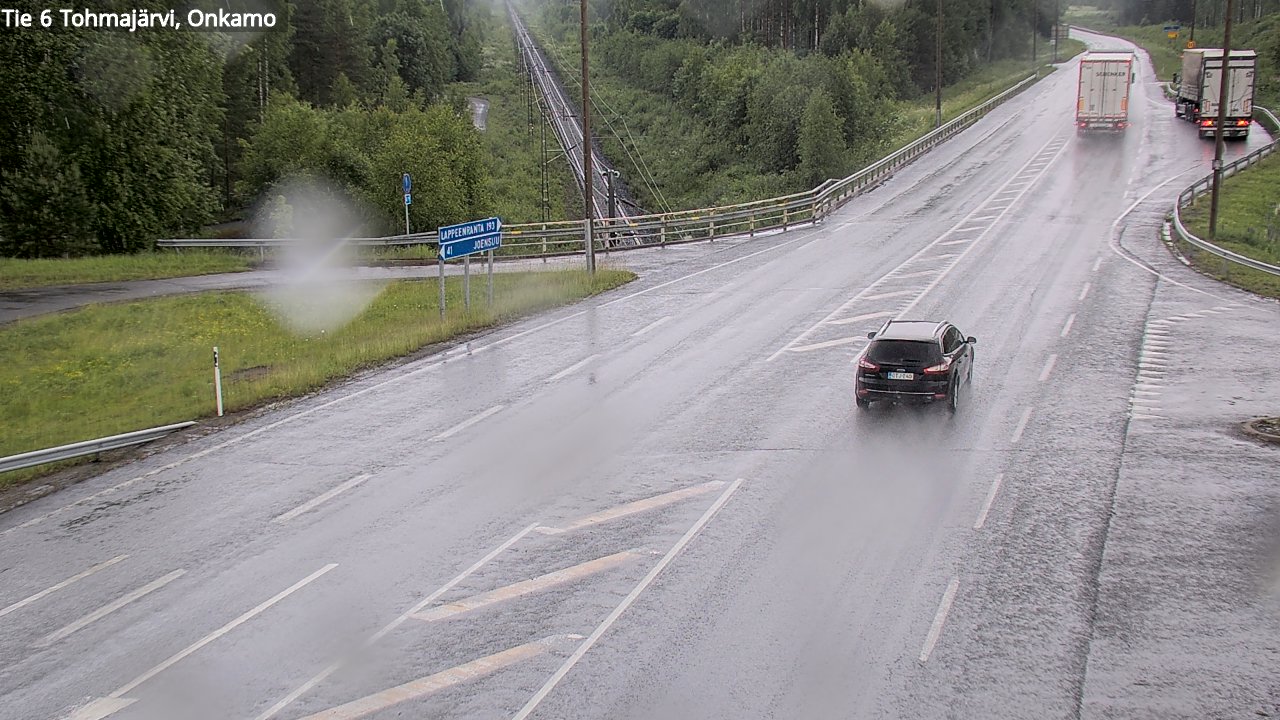 Weather Camera Image Väg 6 Tohmajärvi, Onkamo, Tohmajärvi, Pohjois-Karjala