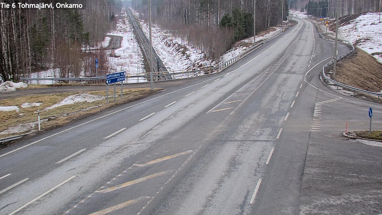 Weather Camera Image Road 6 Tohmajärvi, Onkamo, Tohmajärvi, Pohjois-Karjala