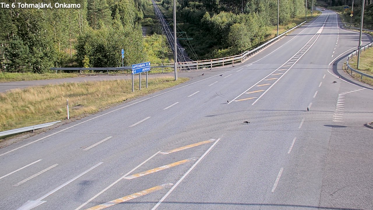 Weather Camera Image Väg 6 Tohmajärvi, Onkamo, Tohmajärvi, Pohjois-Karjala