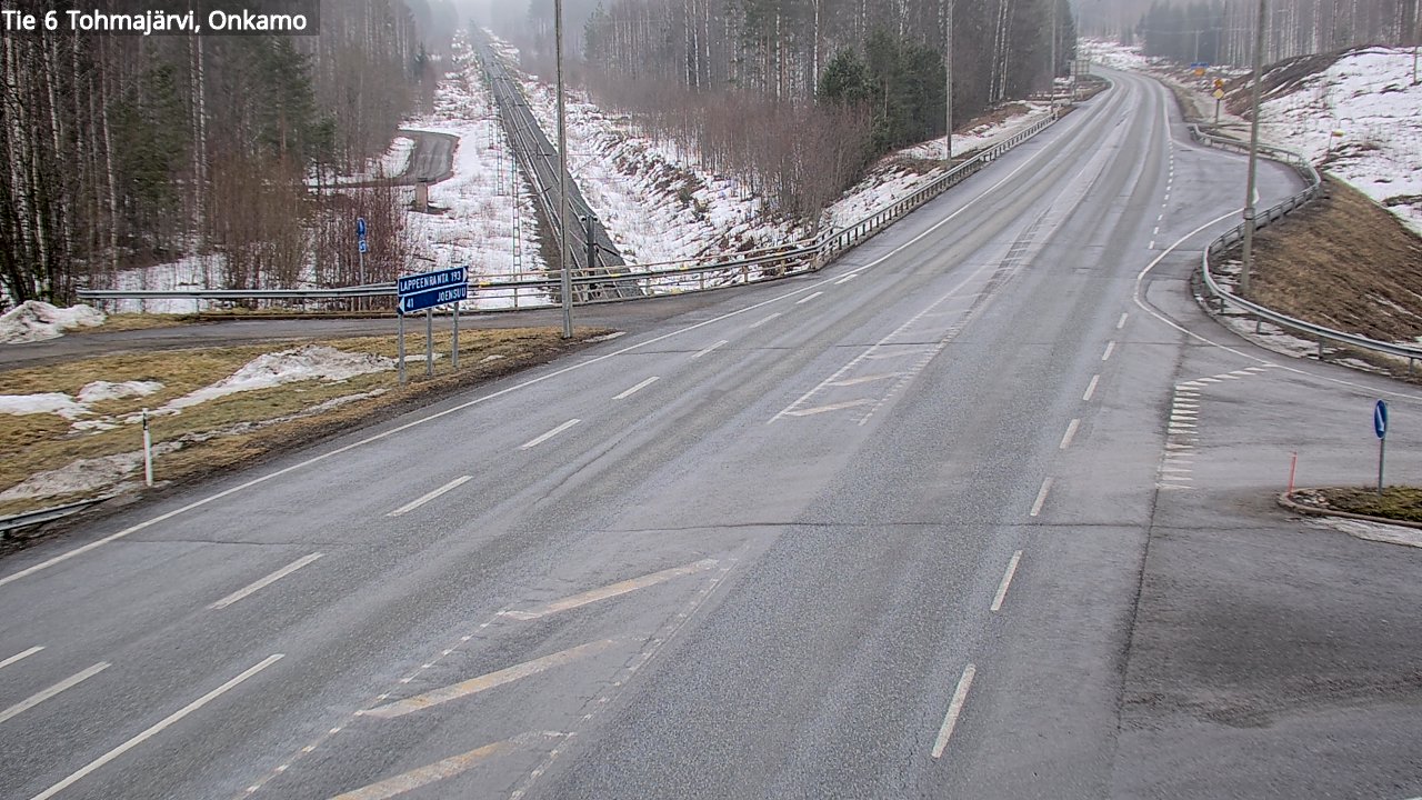 Weather Camera Image Road 6 Tohmajärvi, Onkamo, Tohmajärvi, Pohjois-Karjala