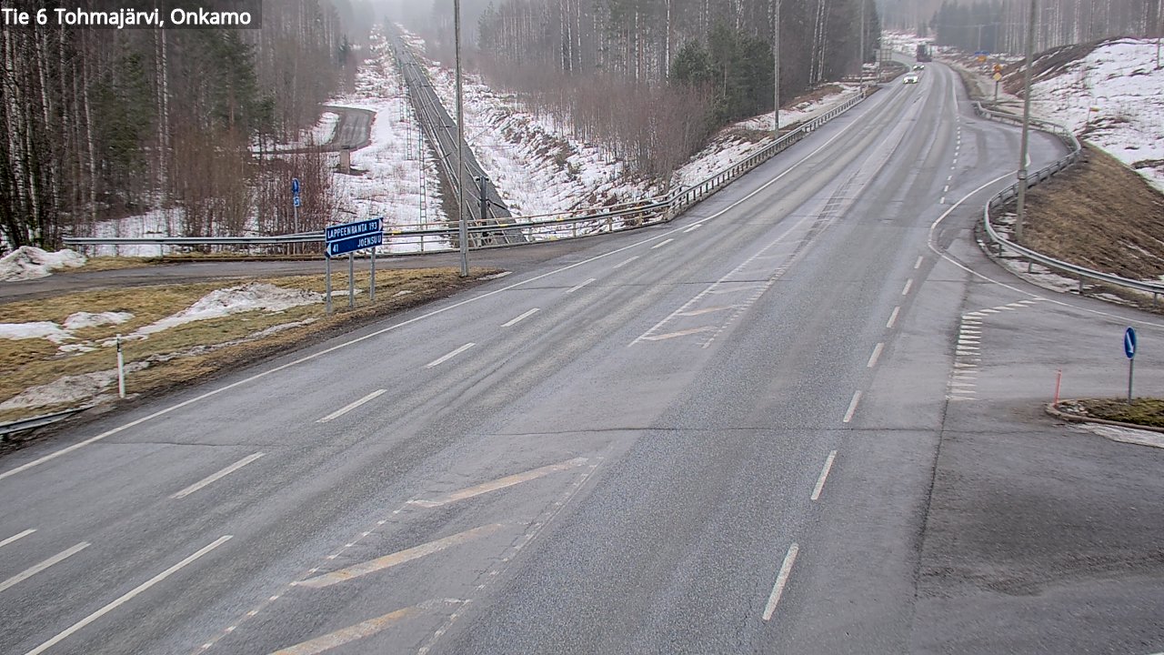 Weather Camera Image Road 6 Tohmajärvi, Onkamo, Tohmajärvi, Pohjois-Karjala
