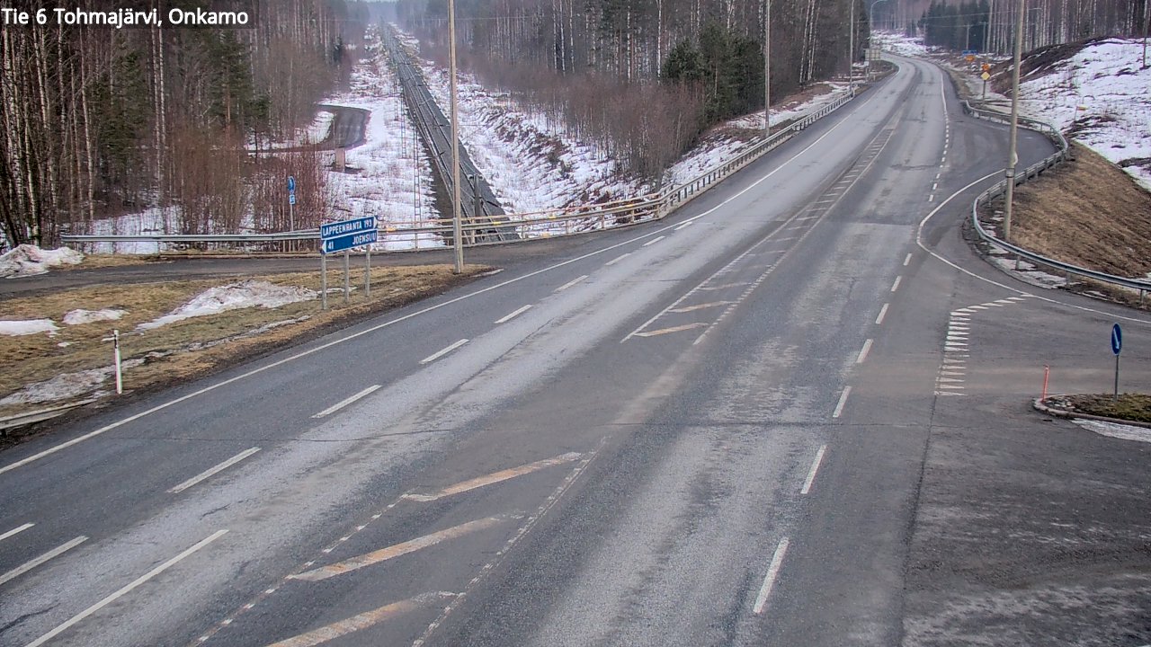 Weather Camera Image Väg 6 Tohmajärvi, Onkamo, Tohmajärvi, Pohjois-Karjala