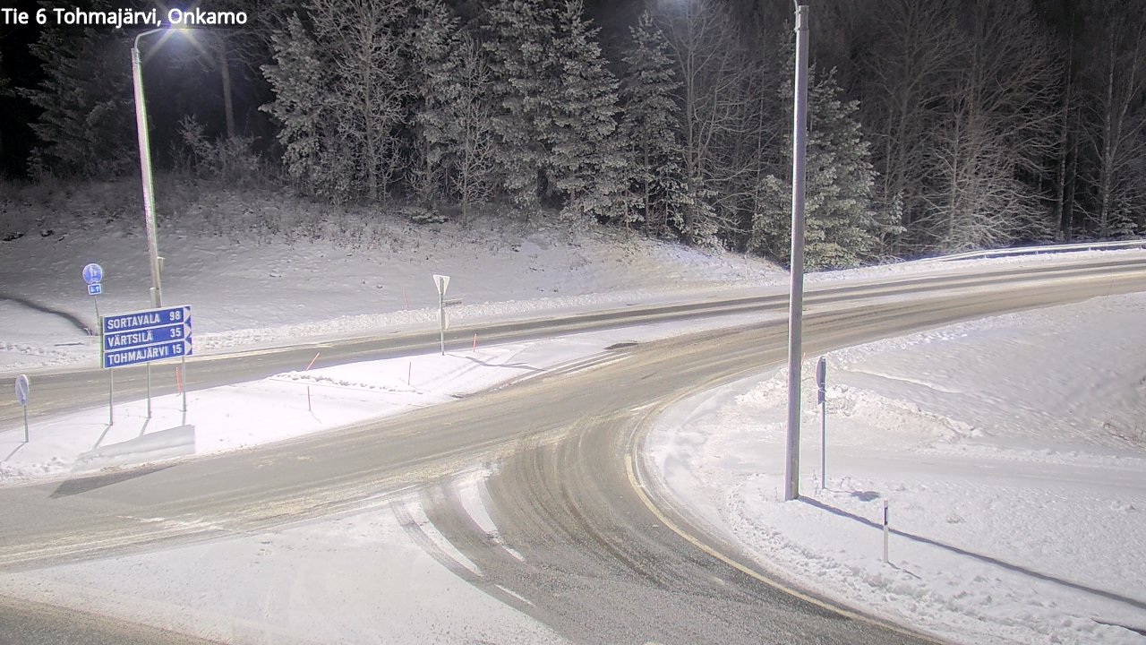 Weather Camera Image Väg 6 Tohmajärvi, Onkamo, Tohmajärvi, Pohjois-Karjala