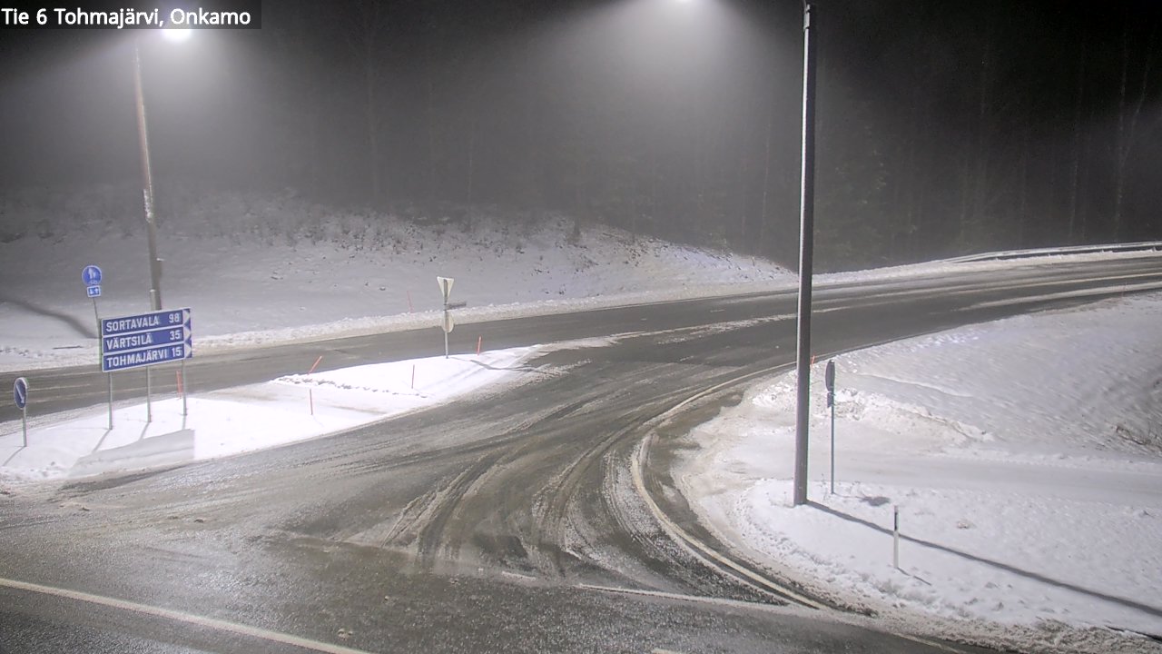 Weather Camera Image Väg 6 Tohmajärvi, Onkamo, Tohmajärvi, Pohjois-Karjala