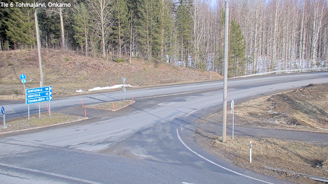 Weather Camera Image Väg 6 Tohmajärvi, Onkamo, Tohmajärvi, Pohjois-Karjala