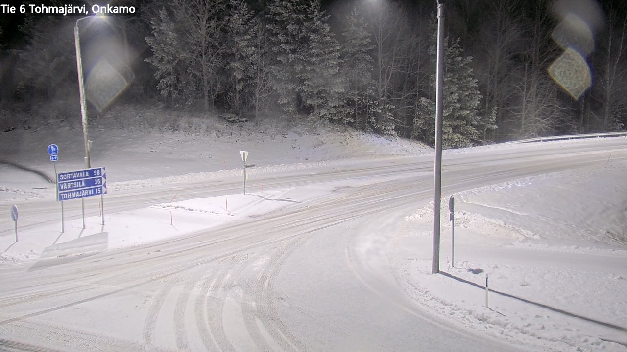 Weather Camera Image Väg 6 Tohmajärvi, Onkamo, Tohmajärvi, Pohjois-Karjala