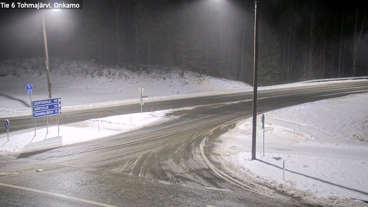 Weather Camera Image Väg 6 Tohmajärvi, Onkamo, Tohmajärvi, Pohjois-Karjala