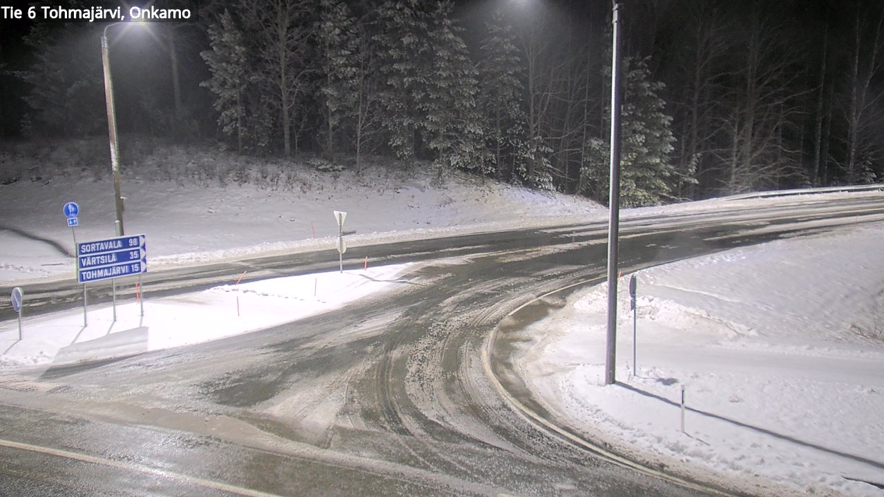 Weather Camera Image Väg 6 Tohmajärvi, Onkamo, Tohmajärvi, Pohjois-Karjala