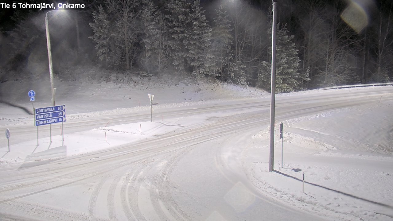 Weather Camera Image Väg 6 Tohmajärvi, Onkamo, Tohmajärvi, Pohjois-Karjala