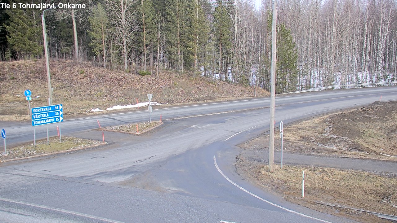 Weather Camera Image Väg 6 Tohmajärvi, Onkamo, Tohmajärvi, Pohjois-Karjala