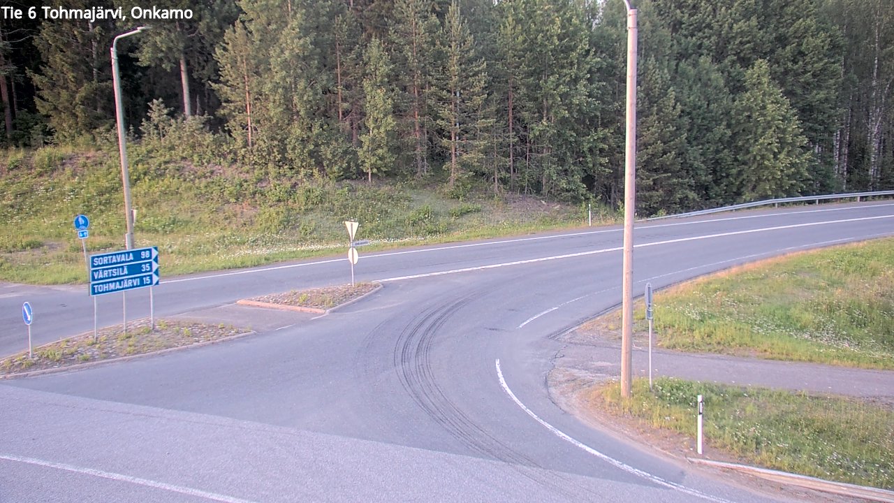 Weather Camera Image Väg 6 Tohmajärvi, Onkamo, Tohmajärvi, Pohjois-Karjala