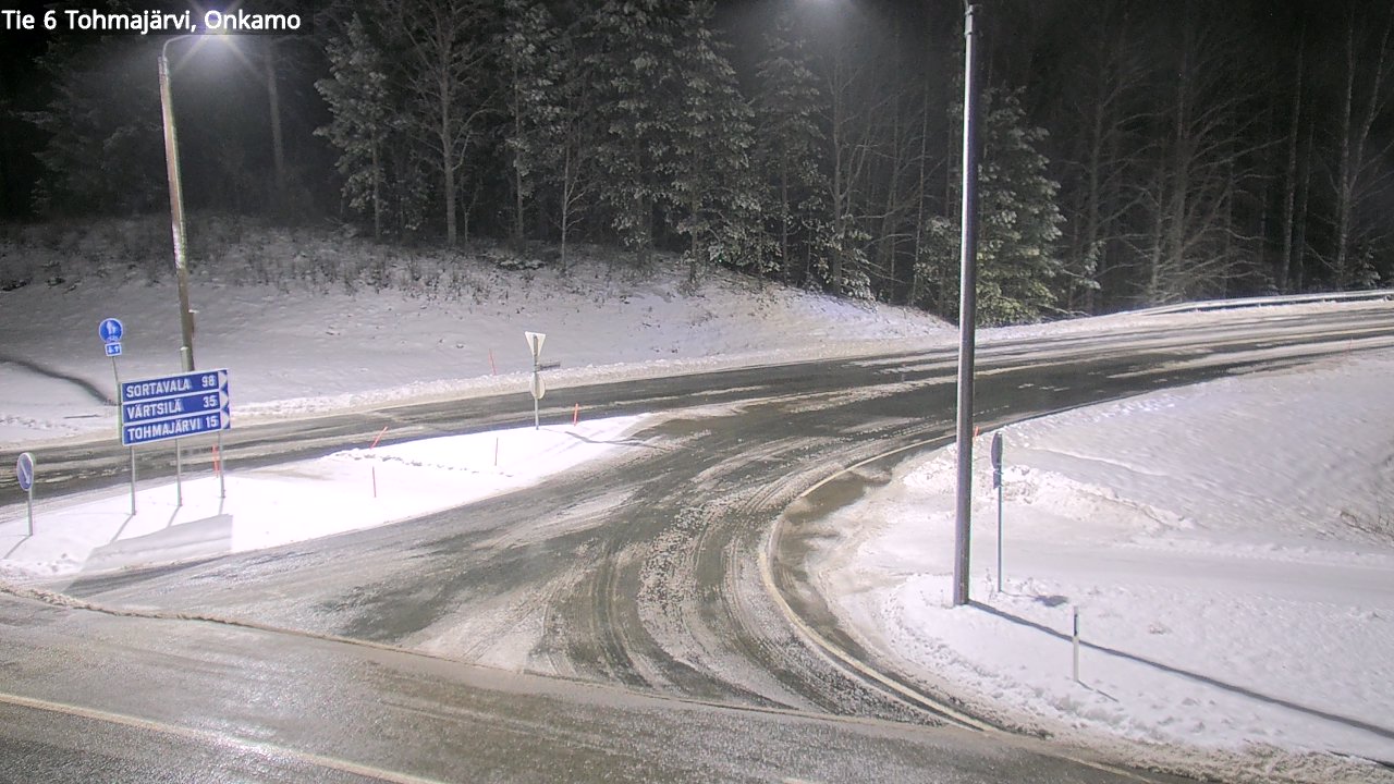 Weather Camera Image Väg 6 Tohmajärvi, Onkamo, Tohmajärvi, Pohjois-Karjala