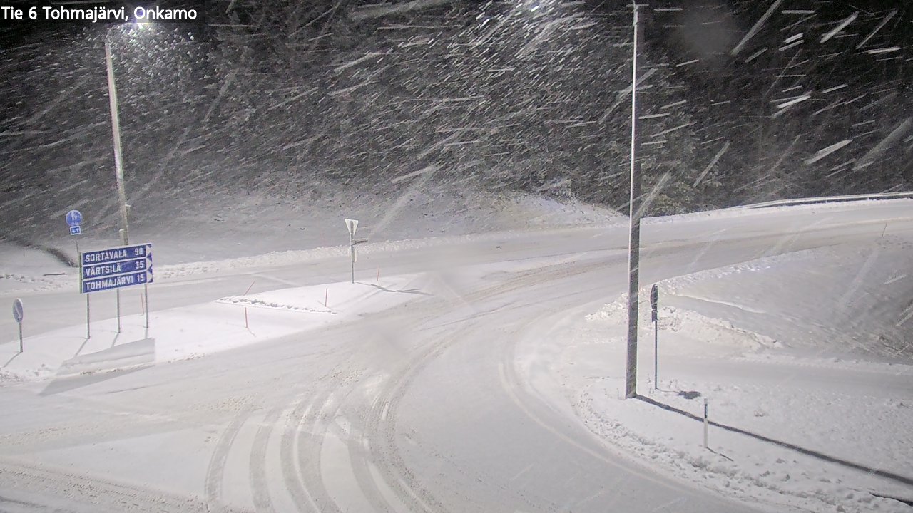 Weather Camera Image Väg 6 Tohmajärvi, Onkamo, Tohmajärvi, Pohjois-Karjala