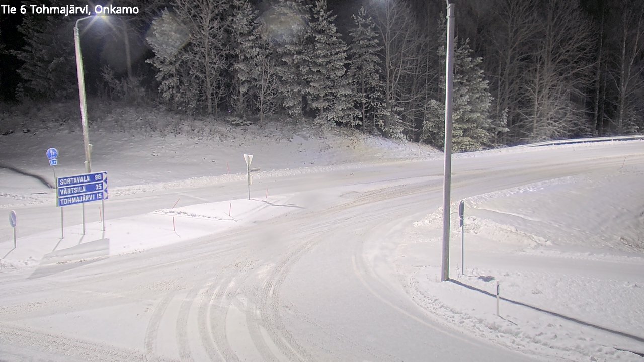 Weather Camera Image Väg 6 Tohmajärvi, Onkamo, Tohmajärvi, Pohjois-Karjala