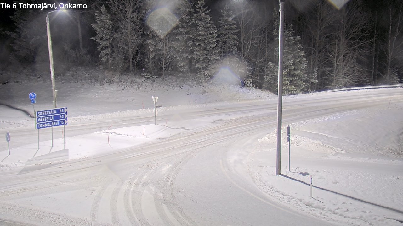 Weather Camera Image Väg 6 Tohmajärvi, Onkamo, Tohmajärvi, Pohjois-Karjala