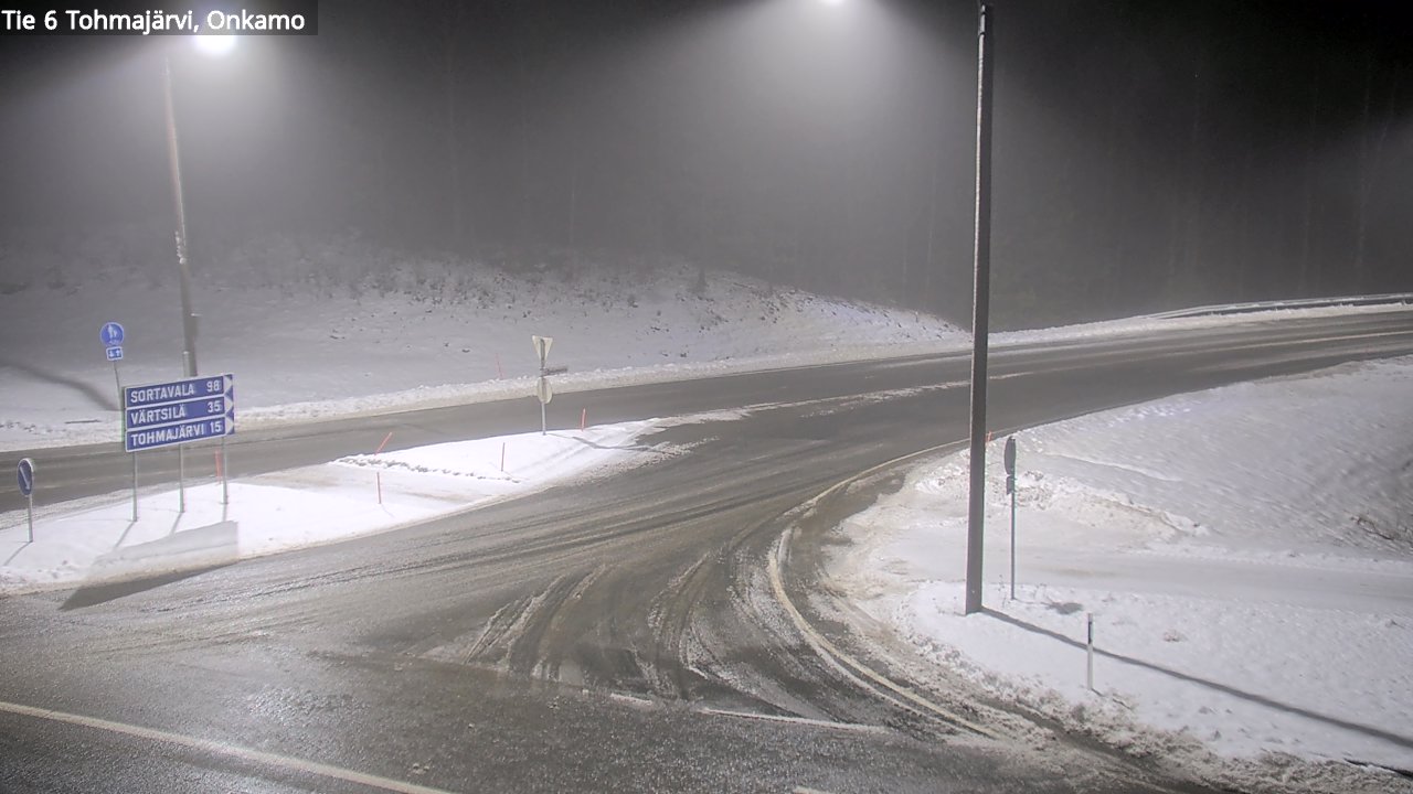 Weather Camera Image Väg 6 Tohmajärvi, Onkamo, Tohmajärvi, Pohjois-Karjala