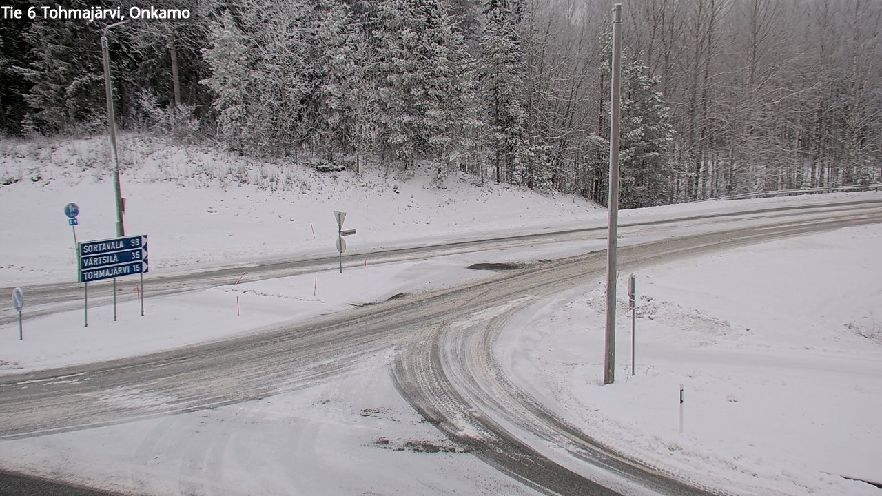 Weather Camera Image Väg 6 Tohmajärvi, Onkamo, Tohmajärvi, Pohjois-Karjala