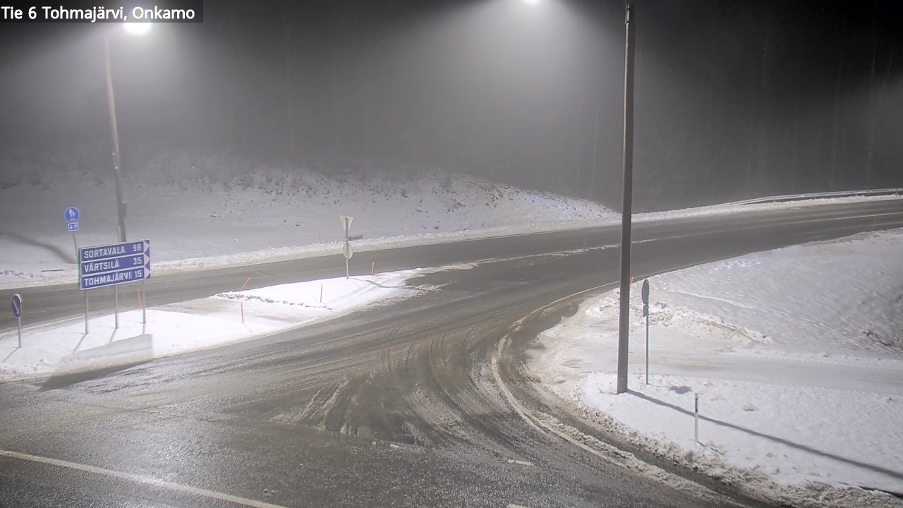 Weather Camera Image Väg 6 Tohmajärvi, Onkamo, Tohmajärvi, Pohjois-Karjala