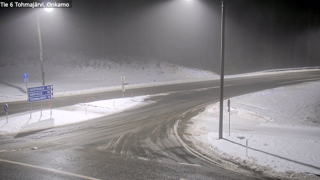 Weather Camera Image Väg 6 Tohmajärvi, Onkamo, Tohmajärvi, Pohjois-Karjala