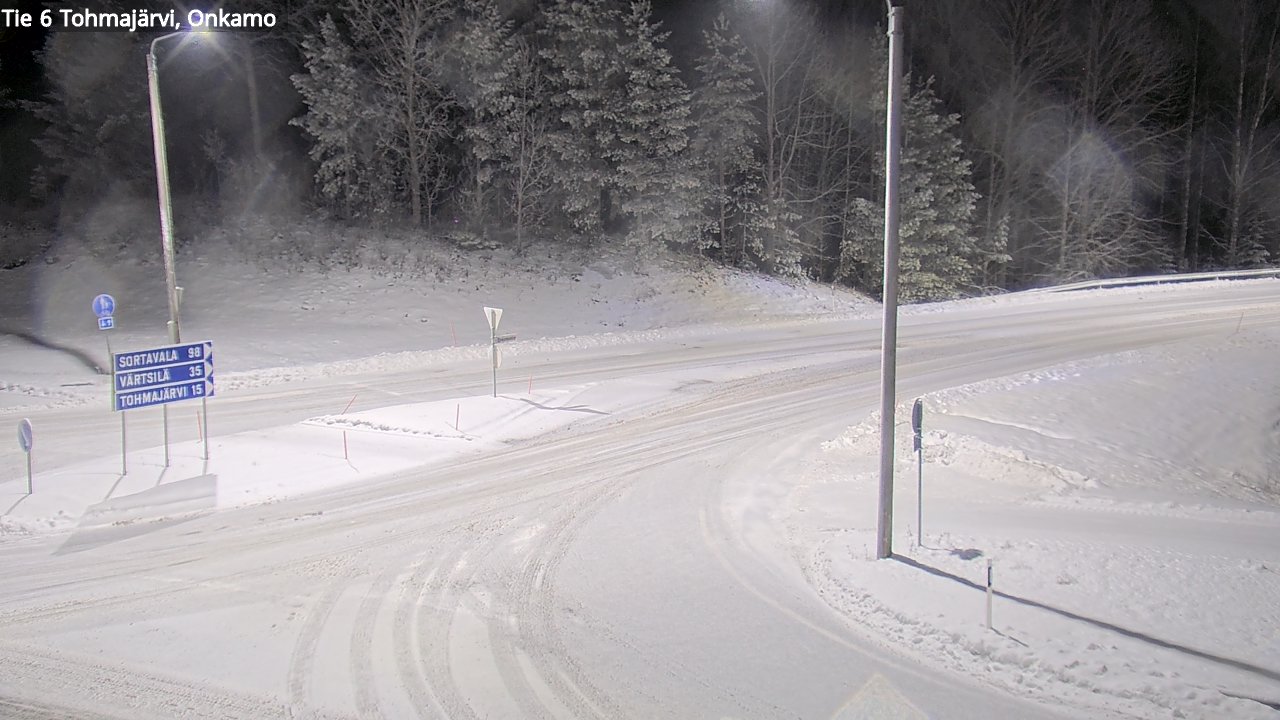 Weather Camera Image Väg 6 Tohmajärvi, Onkamo, Tohmajärvi, Pohjois-Karjala