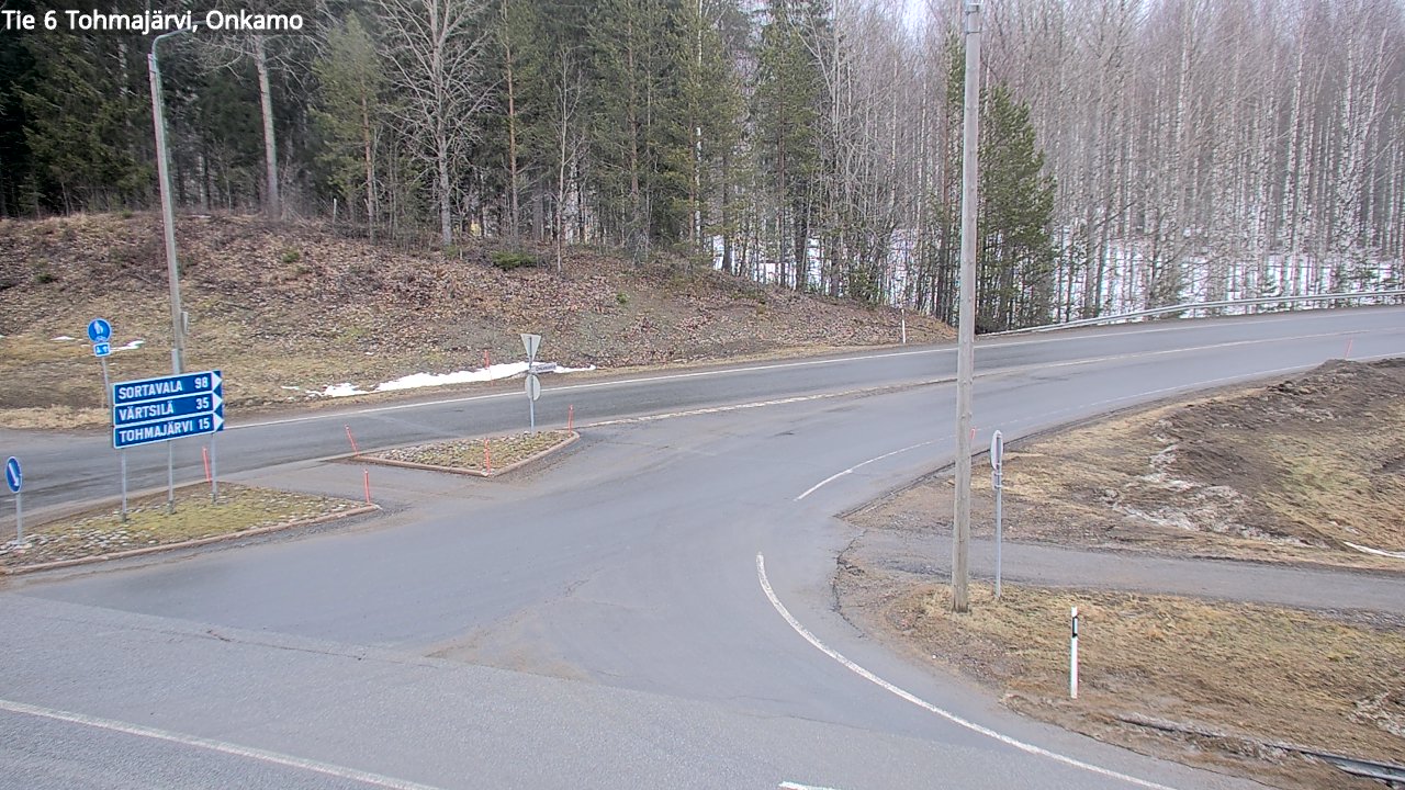 Weather Camera Image Väg 6 Tohmajärvi, Onkamo, Tohmajärvi, Pohjois-Karjala