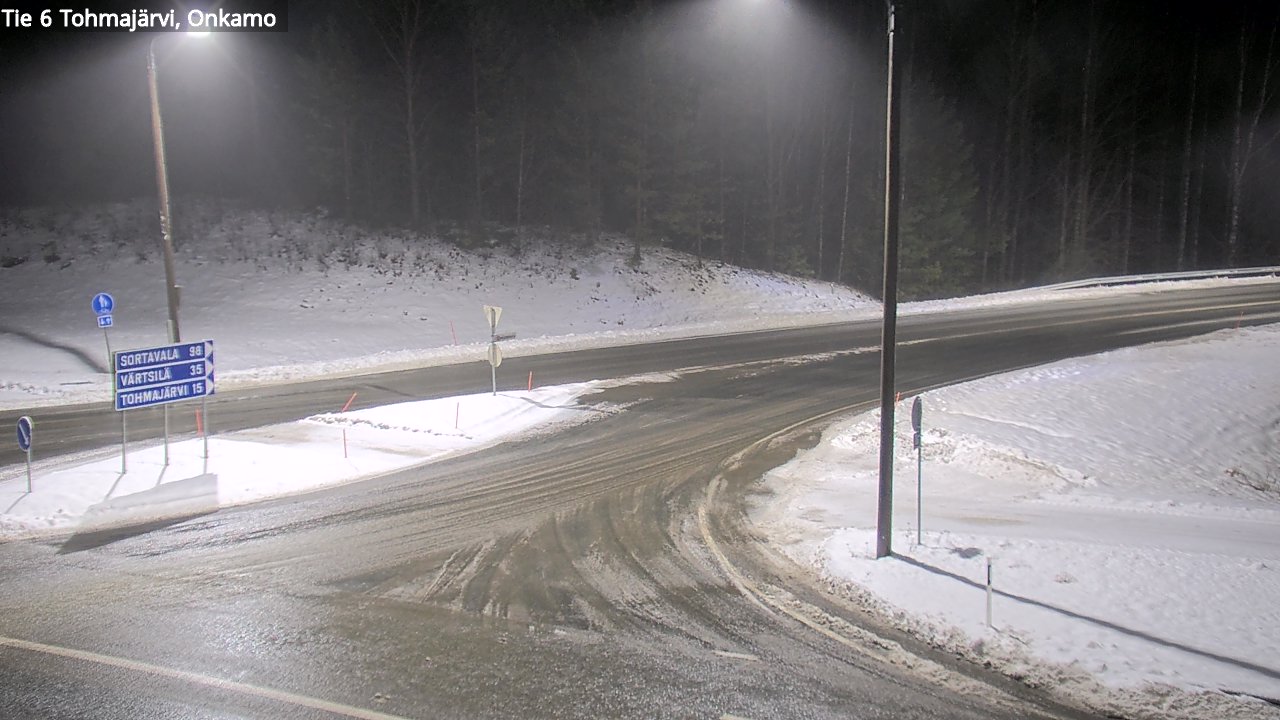 Weather Camera Image Väg 6 Tohmajärvi, Onkamo, Tohmajärvi, Pohjois-Karjala