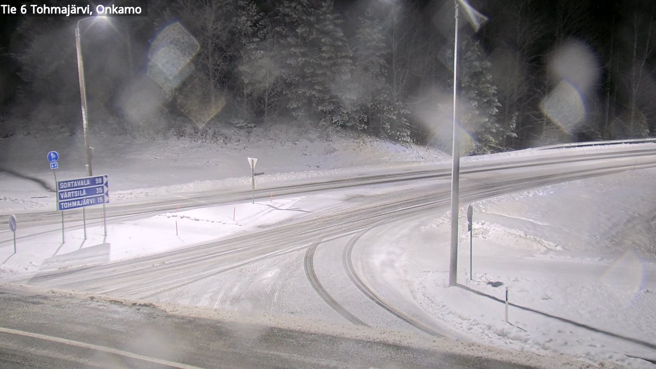 Weather Camera Image Väg 6 Tohmajärvi, Onkamo, Tohmajärvi, Pohjois-Karjala