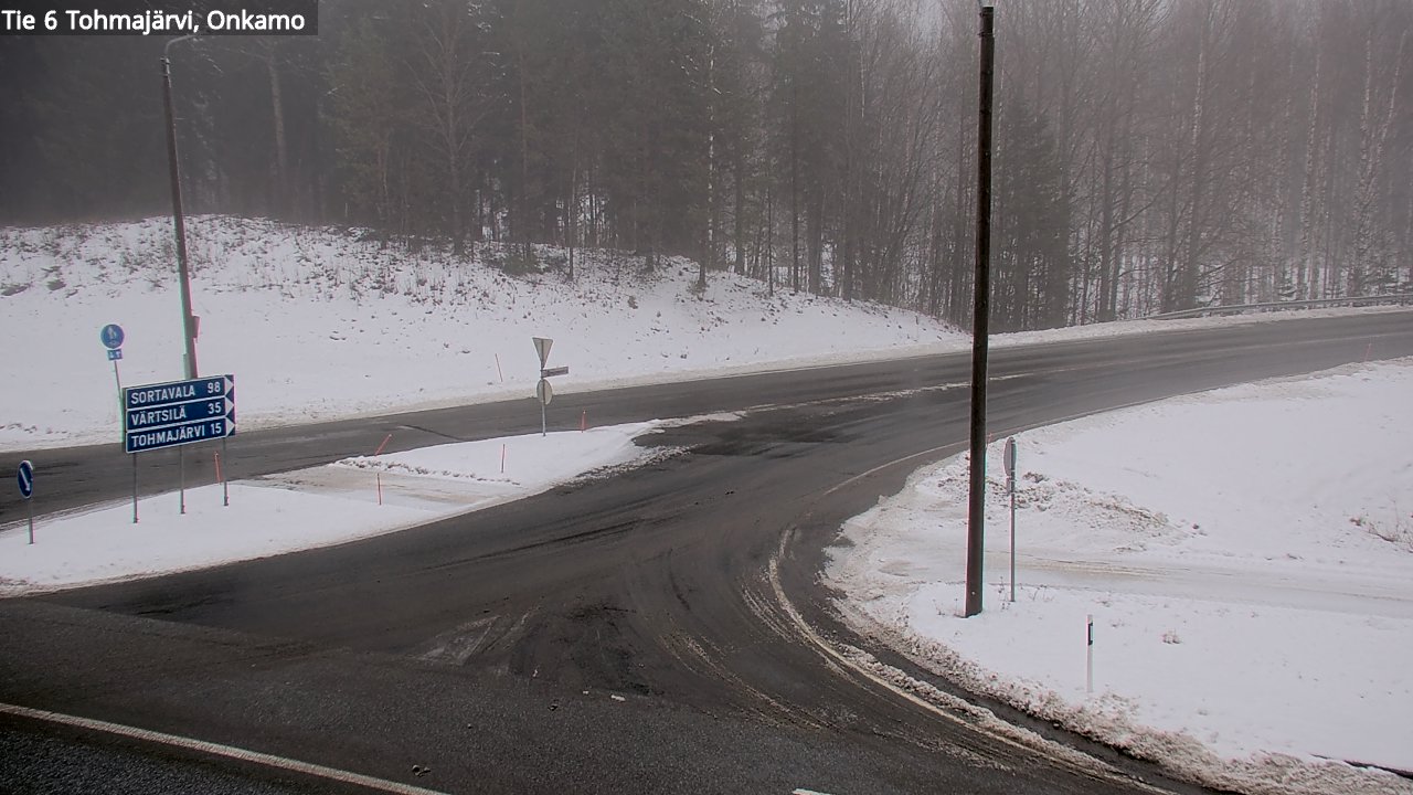 Weather Camera Image Väg 6 Tohmajärvi, Onkamo, Tohmajärvi, Pohjois-Karjala