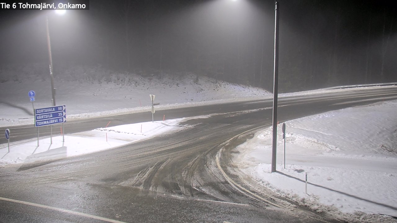 Weather Camera Image Väg 6 Tohmajärvi, Onkamo, Tohmajärvi, Pohjois-Karjala