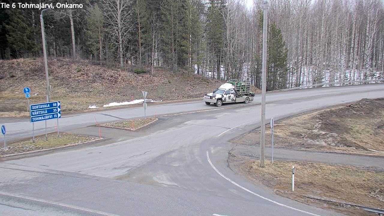 Weather Camera Image Väg 6 Tohmajärvi, Onkamo, Tohmajärvi, Pohjois-Karjala