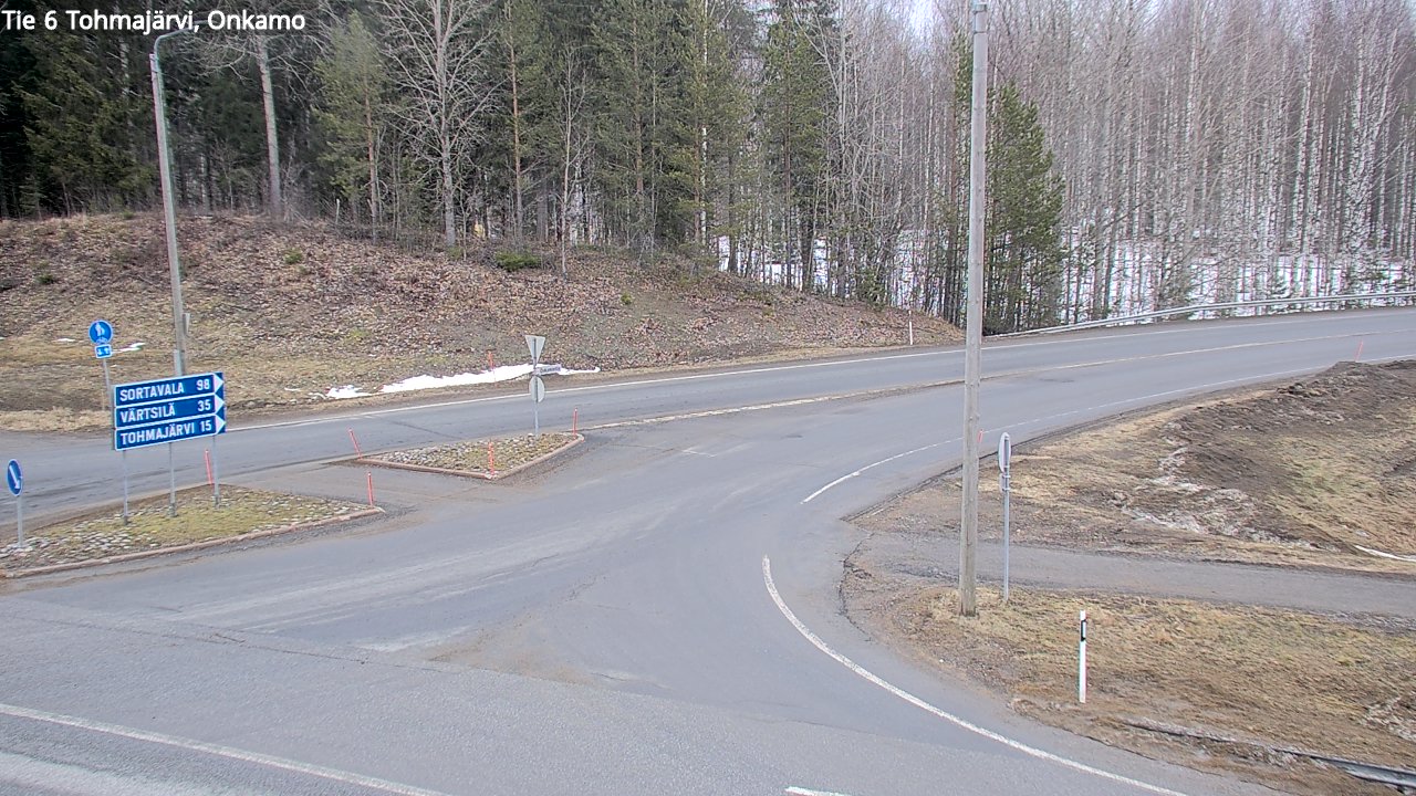 Weather Camera Image Väg 6 Tohmajärvi, Onkamo, Tohmajärvi, Pohjois-Karjala