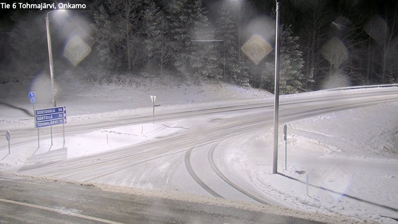 Weather Camera Image Väg 6 Tohmajärvi, Onkamo, Tohmajärvi, Pohjois-Karjala