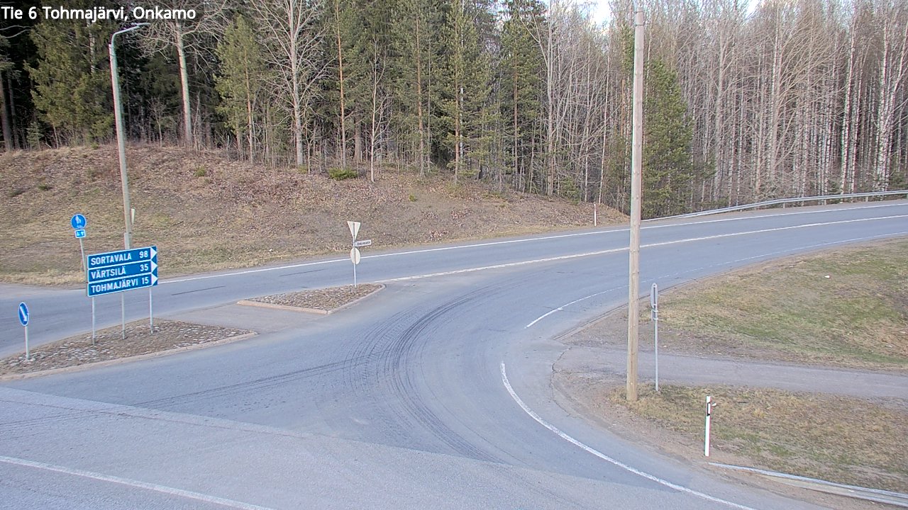 Weather Camera Image Road 6 Tohmajärvi, Onkamo, Tohmajärvi, Pohjois-Karjala