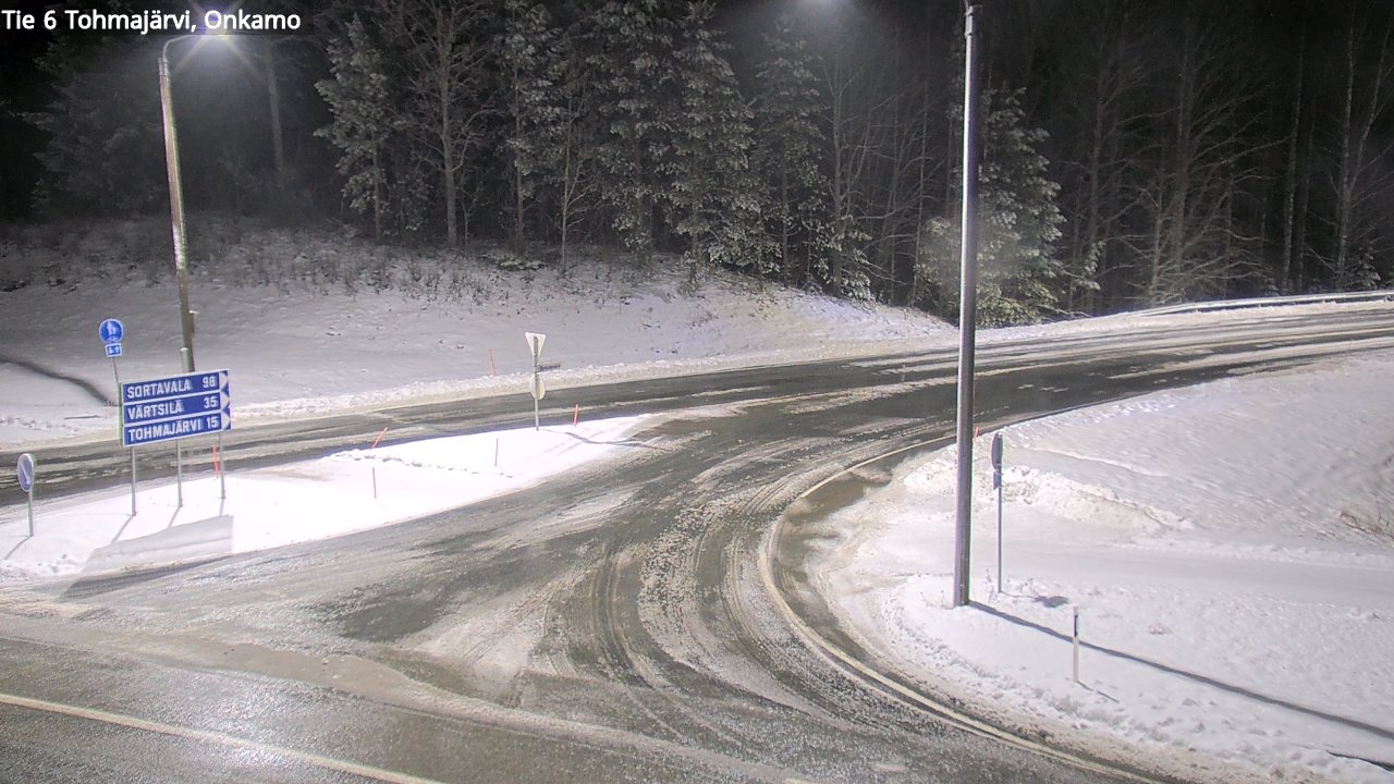 Weather Camera Image Väg 6 Tohmajärvi, Onkamo, Tohmajärvi, Pohjois-Karjala