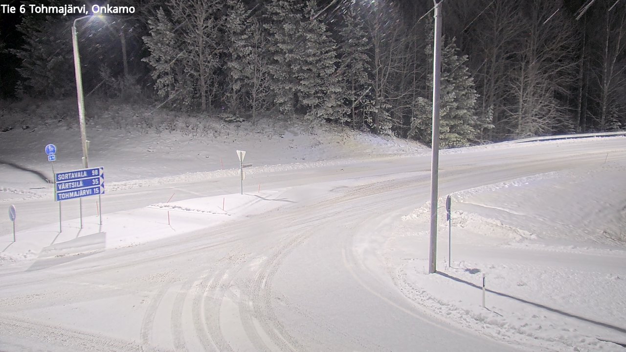 Weather Camera Image Väg 6 Tohmajärvi, Onkamo, Tohmajärvi, Pohjois-Karjala