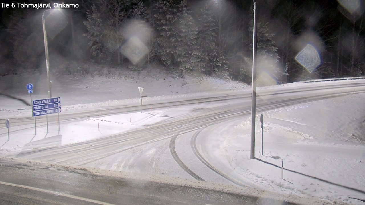 Weather Camera Image Väg 6 Tohmajärvi, Onkamo, Tohmajärvi, Pohjois-Karjala