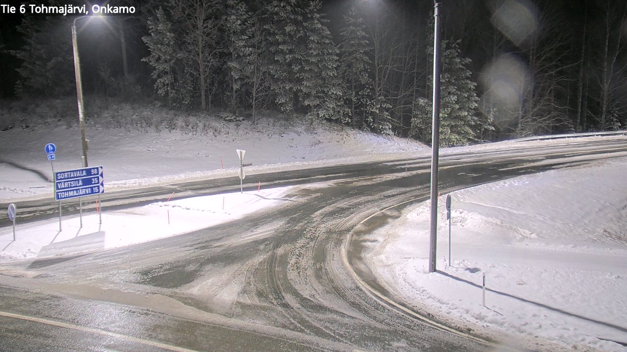 Weather Camera Image Väg 6 Tohmajärvi, Onkamo, Tohmajärvi, Pohjois-Karjala