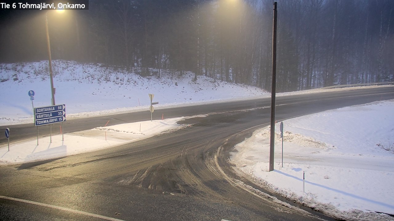 Weather Camera Image Väg 6 Tohmajärvi, Onkamo, Tohmajärvi, Pohjois-Karjala